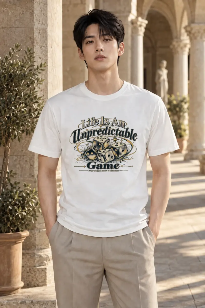 "Unpredictable Game" Heavyweight Unisex Crewneck T-shirt | Gildan 5000