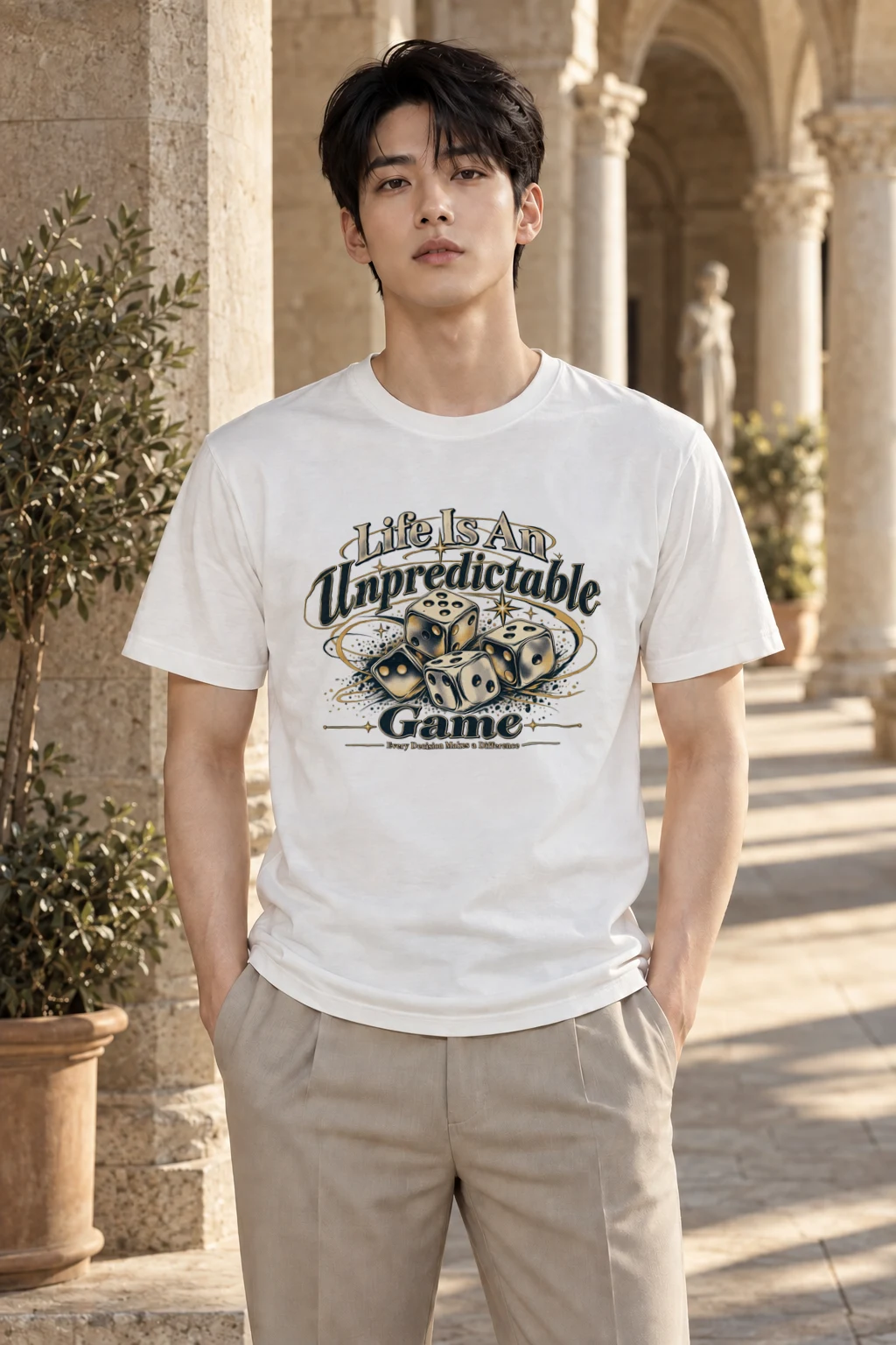 "Unpredictable Game" Heavyweight Unisex Crewneck T-shirt | Gildan 5000