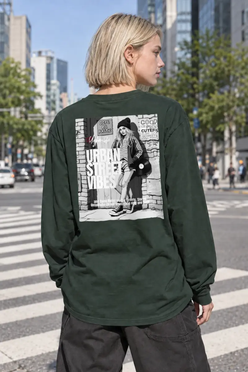 “Unprimitive Street Stories” Unisex Longsleeve T-shirt | Gildan 2400