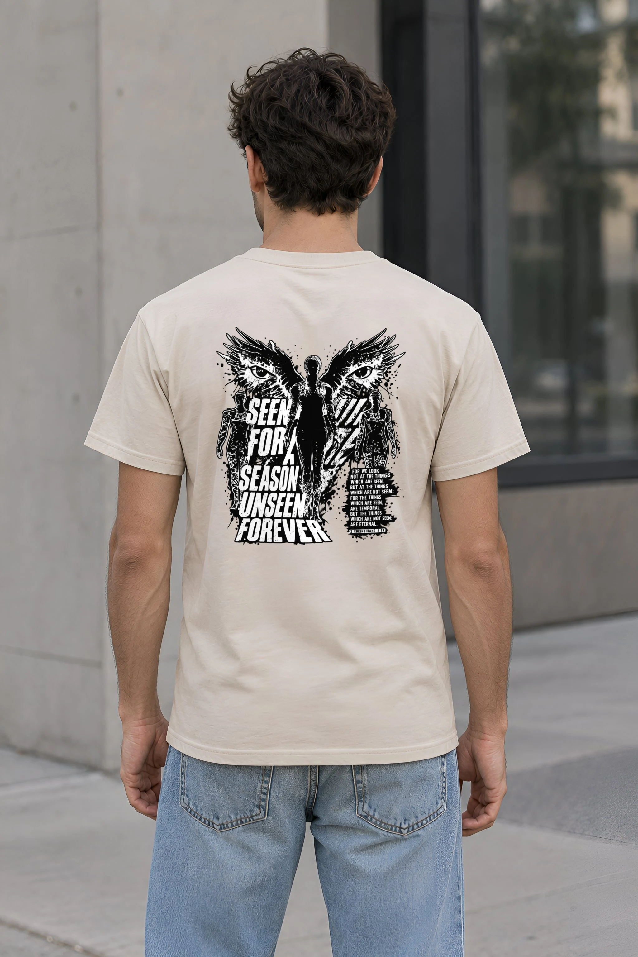 "Unseen Forever" Heavyweight Unisex Crewneck T-shirt