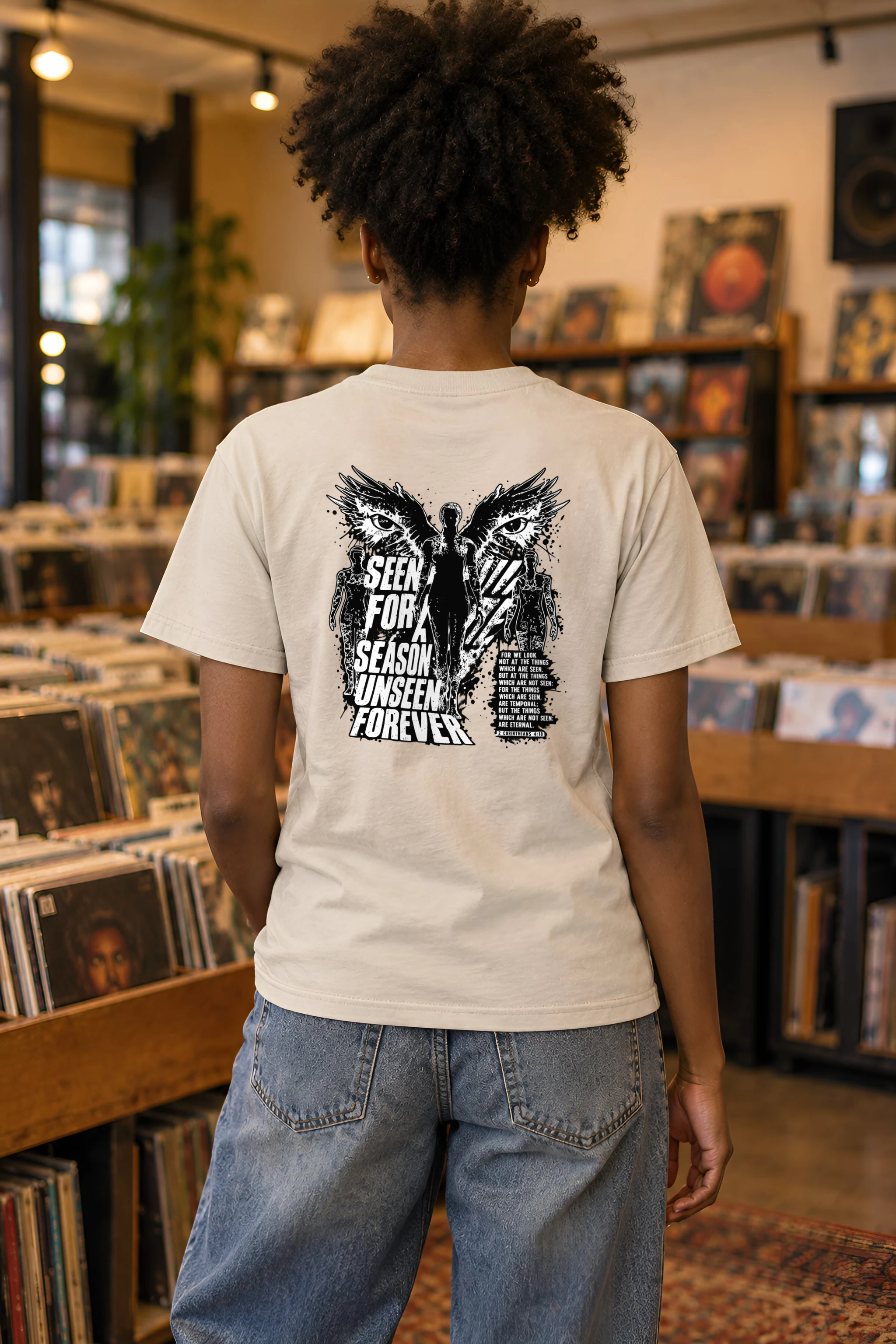 "Unseen Forever" Heavyweight Unisex Crewneck T-shirt