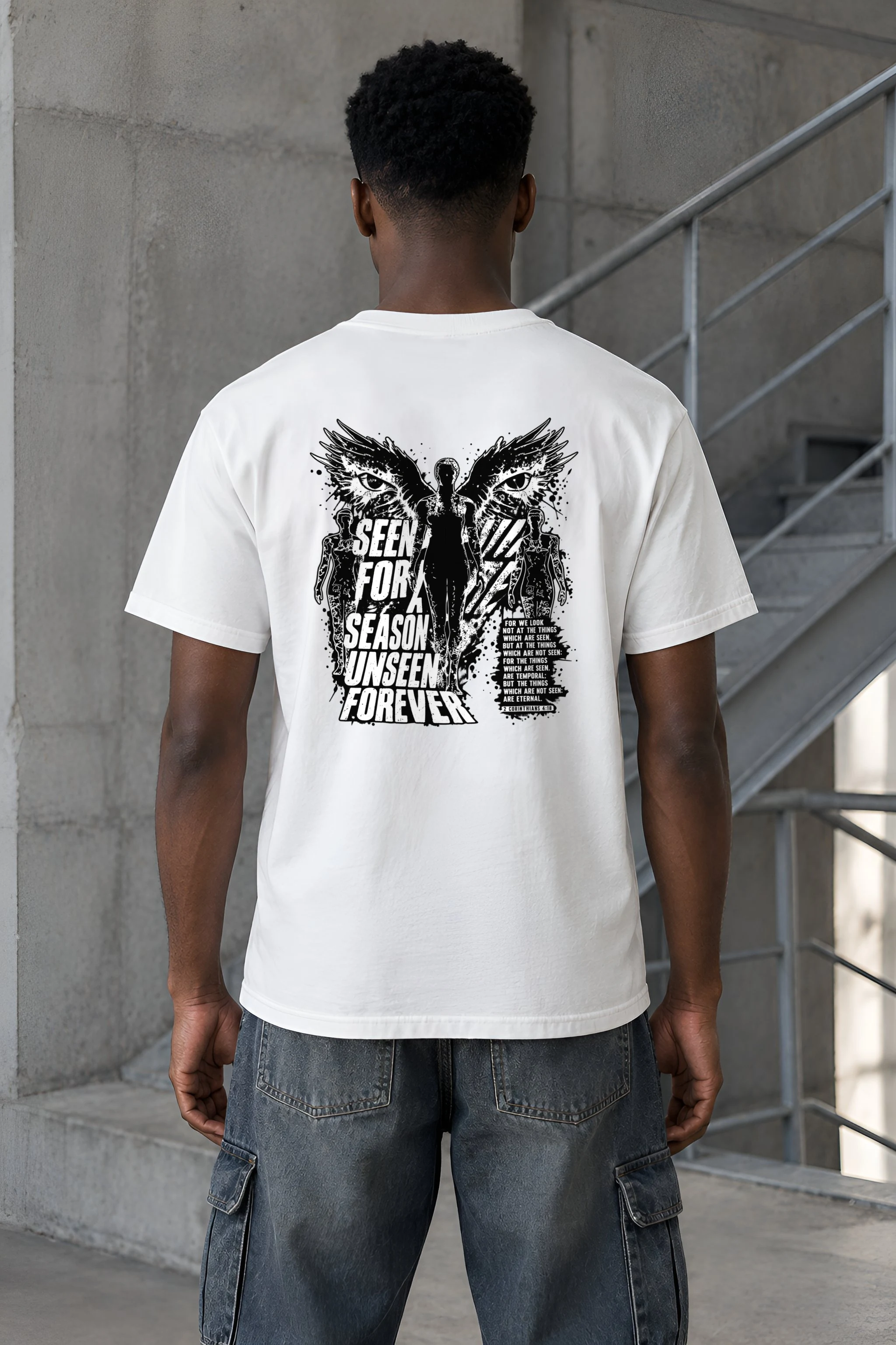 "Unseen Forever" Heavyweight Unisex Crewneck T-shirt
