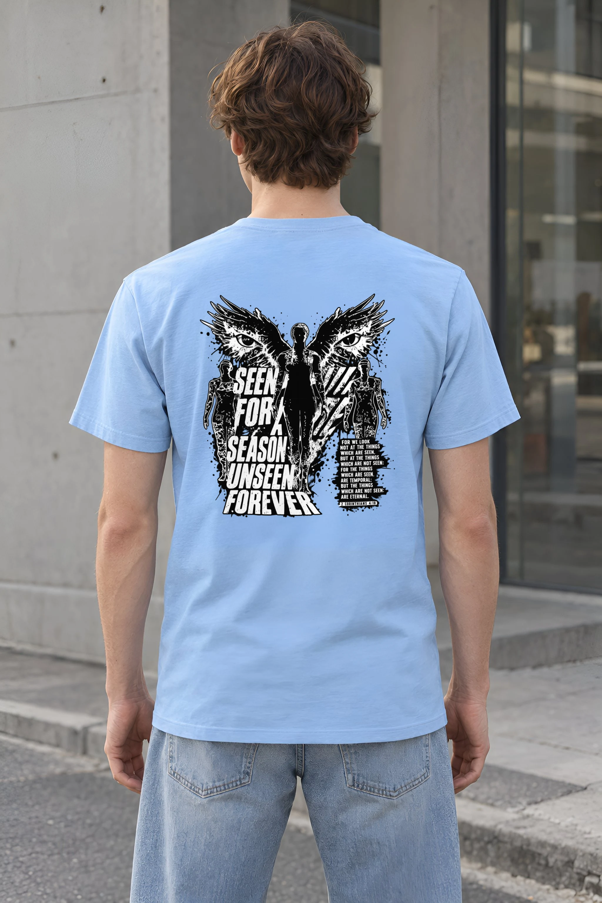 "Unseen Forever" Heavyweight Unisex Crewneck T-shirt