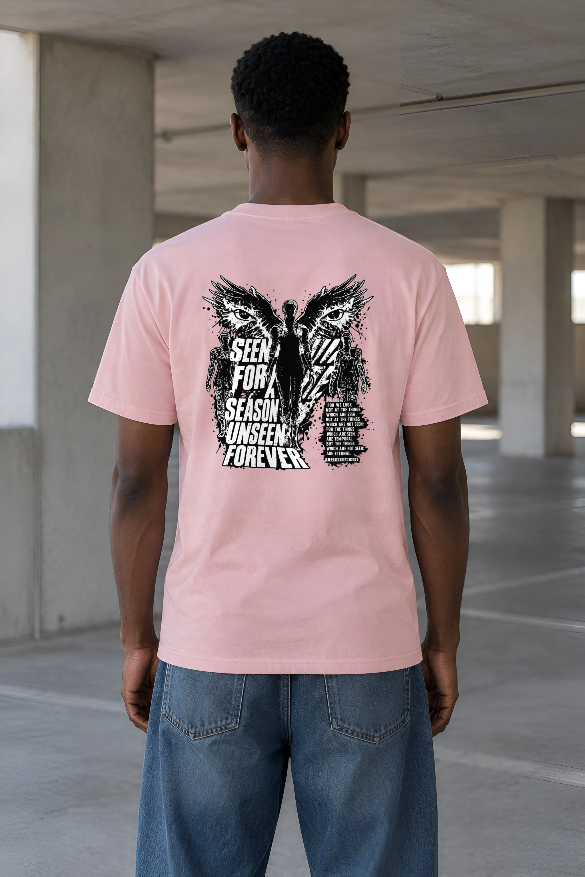 "Unseen Forever" Heavyweight Unisex Crewneck T-shirt