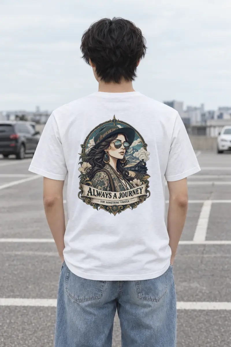 "Unseen Horizons" Heavyweight Unisex Crewneck T-shirt