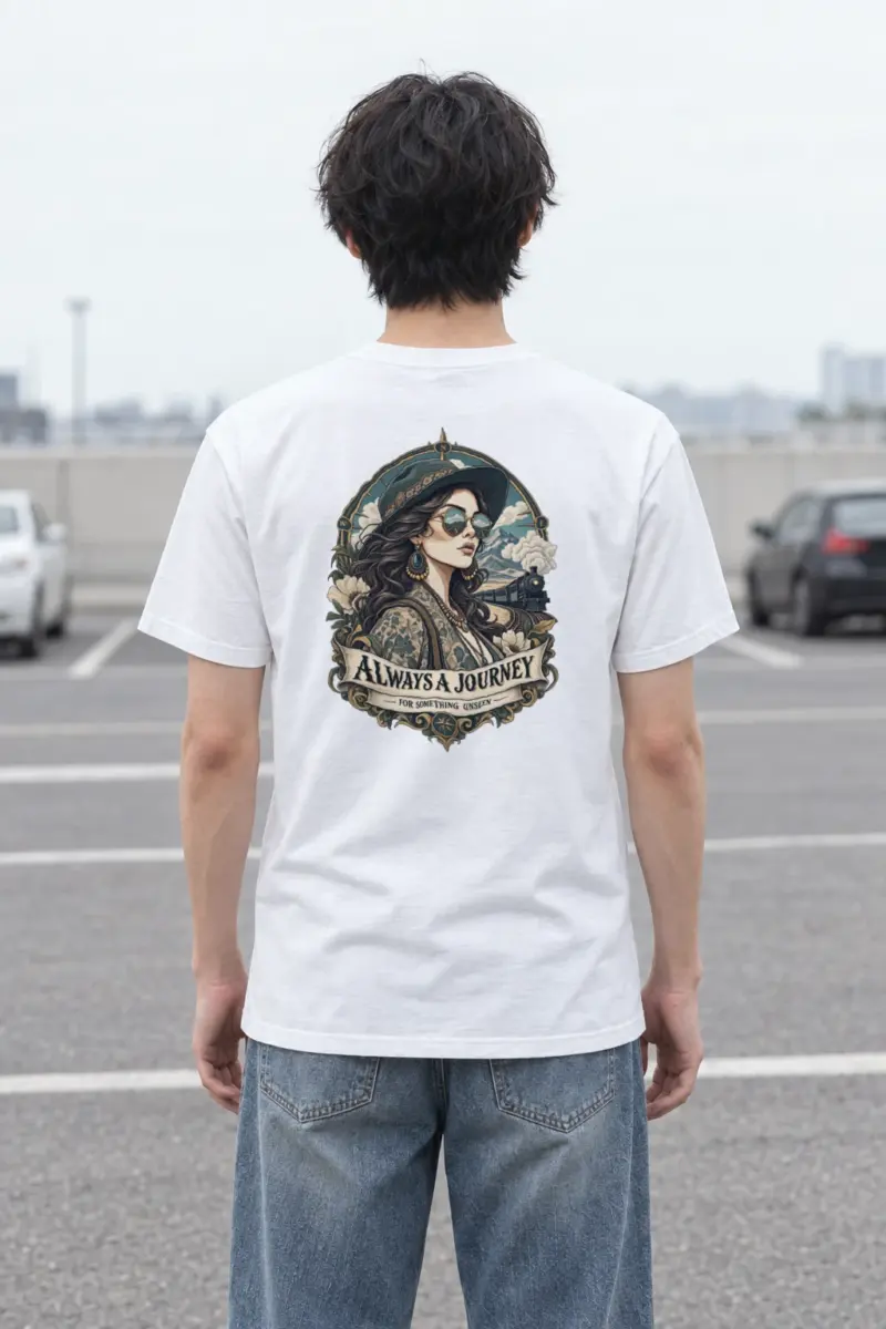 "Unseen Horizons" Heavyweight Unisex Crewneck T-shirt