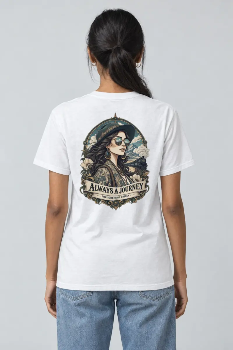 "Unseen Horizons" Heavyweight Unisex Crewneck T-shirt | Gildan 5000