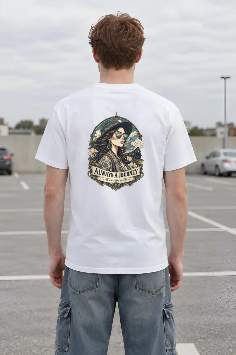"Unseen Horizons" Heavyweight Unisex Crewneck T-shirt