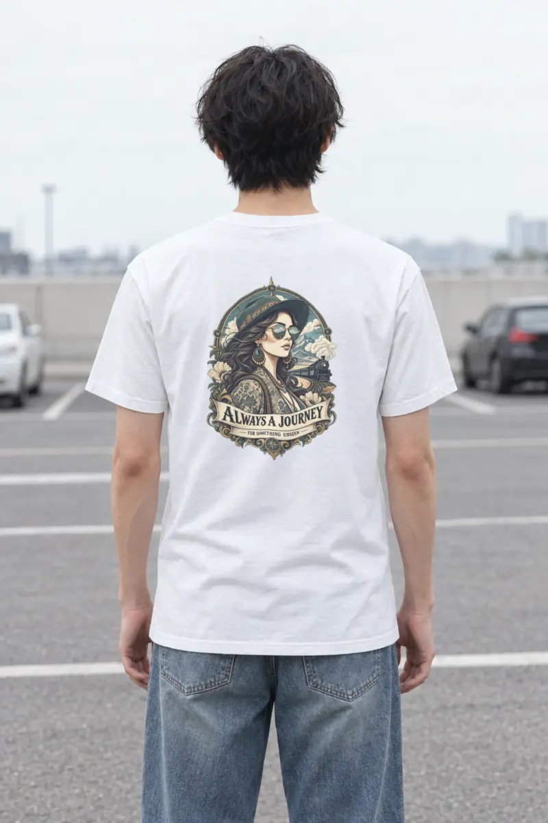 "Unseen Horizons" Heavyweight Unisex Crewneck T-shirt