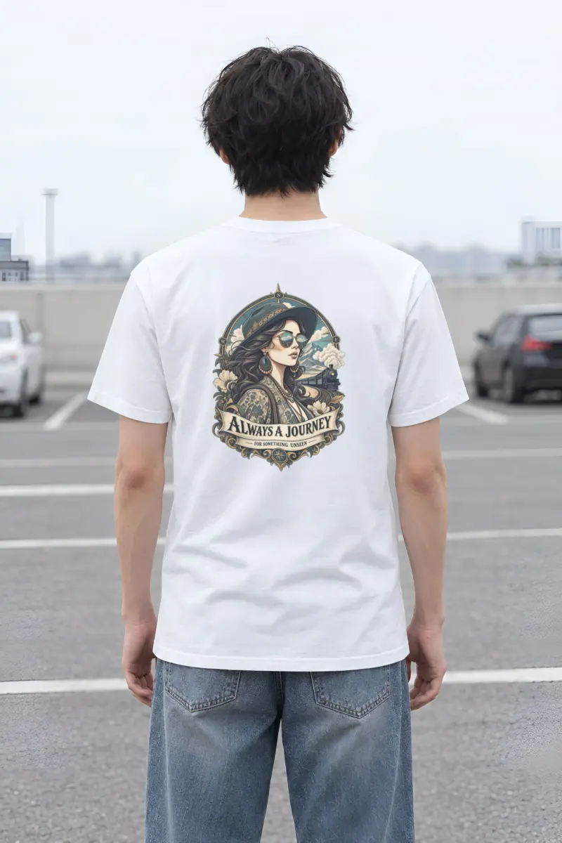 "Unseen Horizons" Heavyweight Unisex Crewneck T-shirt