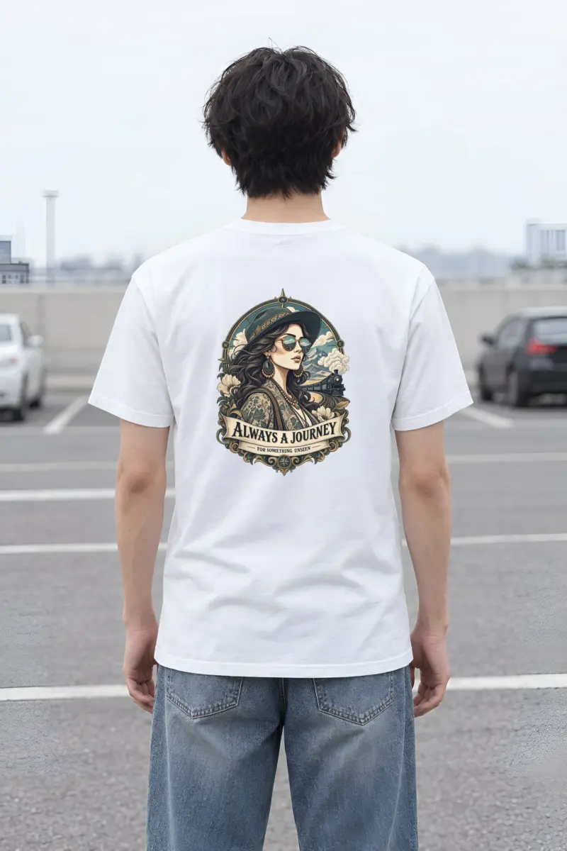 "Unseen Horizons" Heavyweight Unisex Crewneck T-shirt