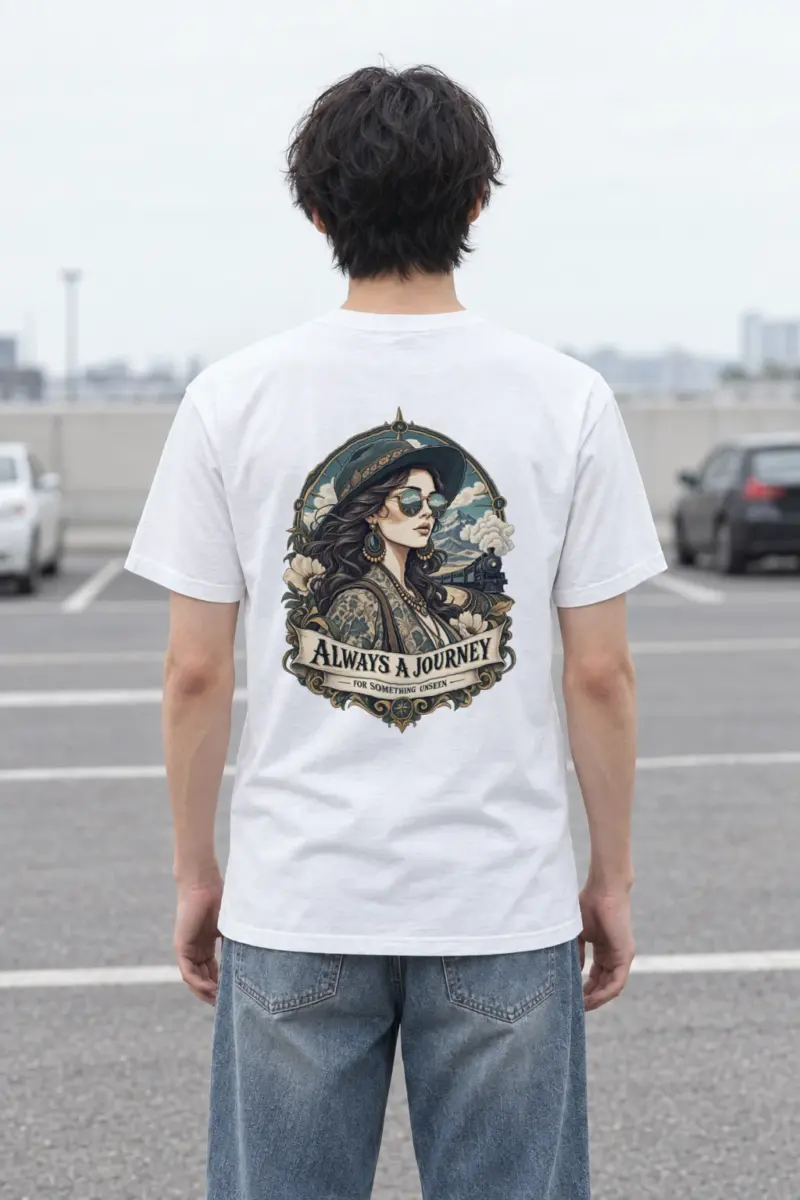 "Unseen Horizons" Heavyweight Unisex Crewneck T-shirt