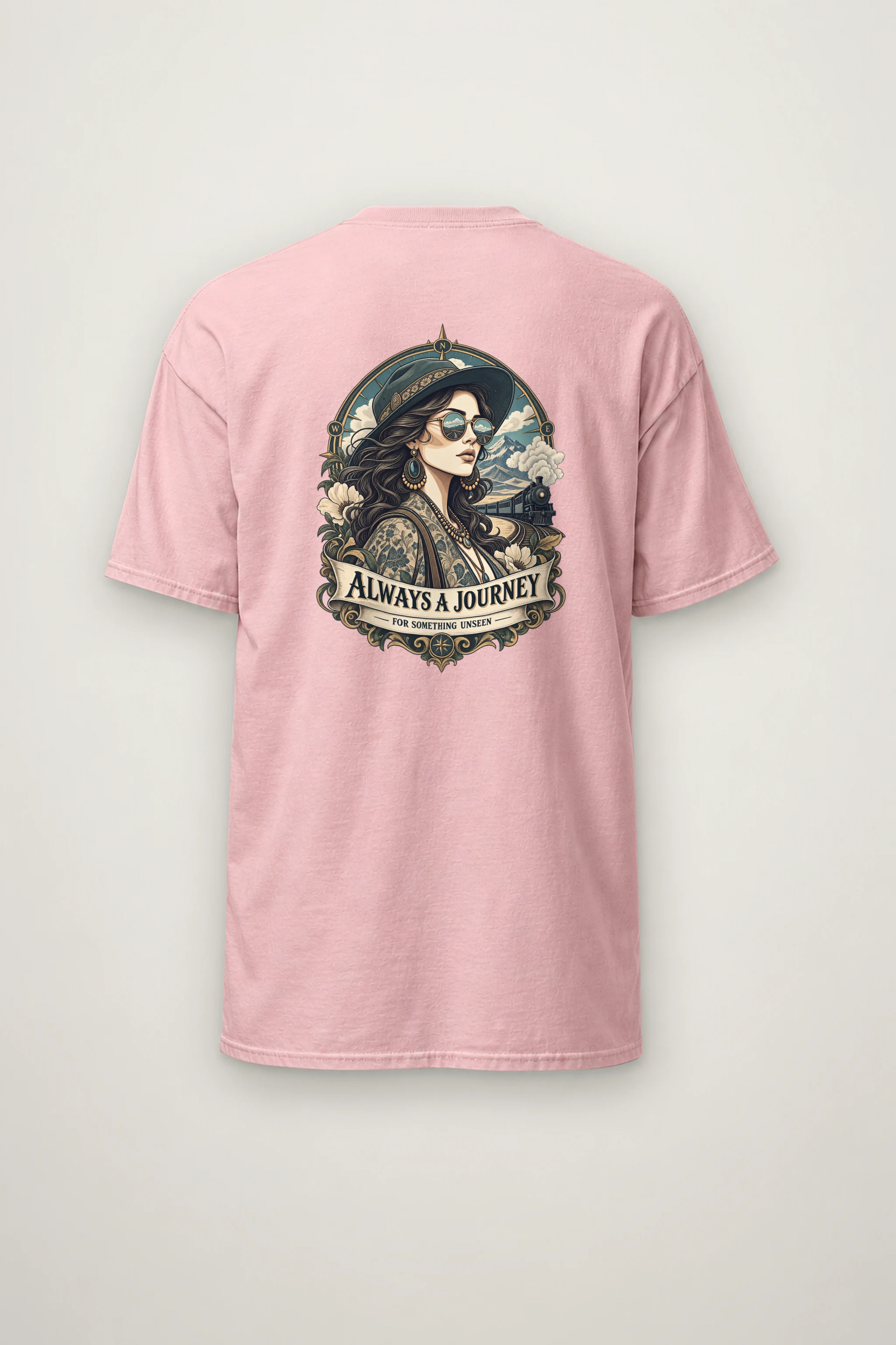 "Unseen Horizons" Heavyweight Unisex Crewneck T-shirt