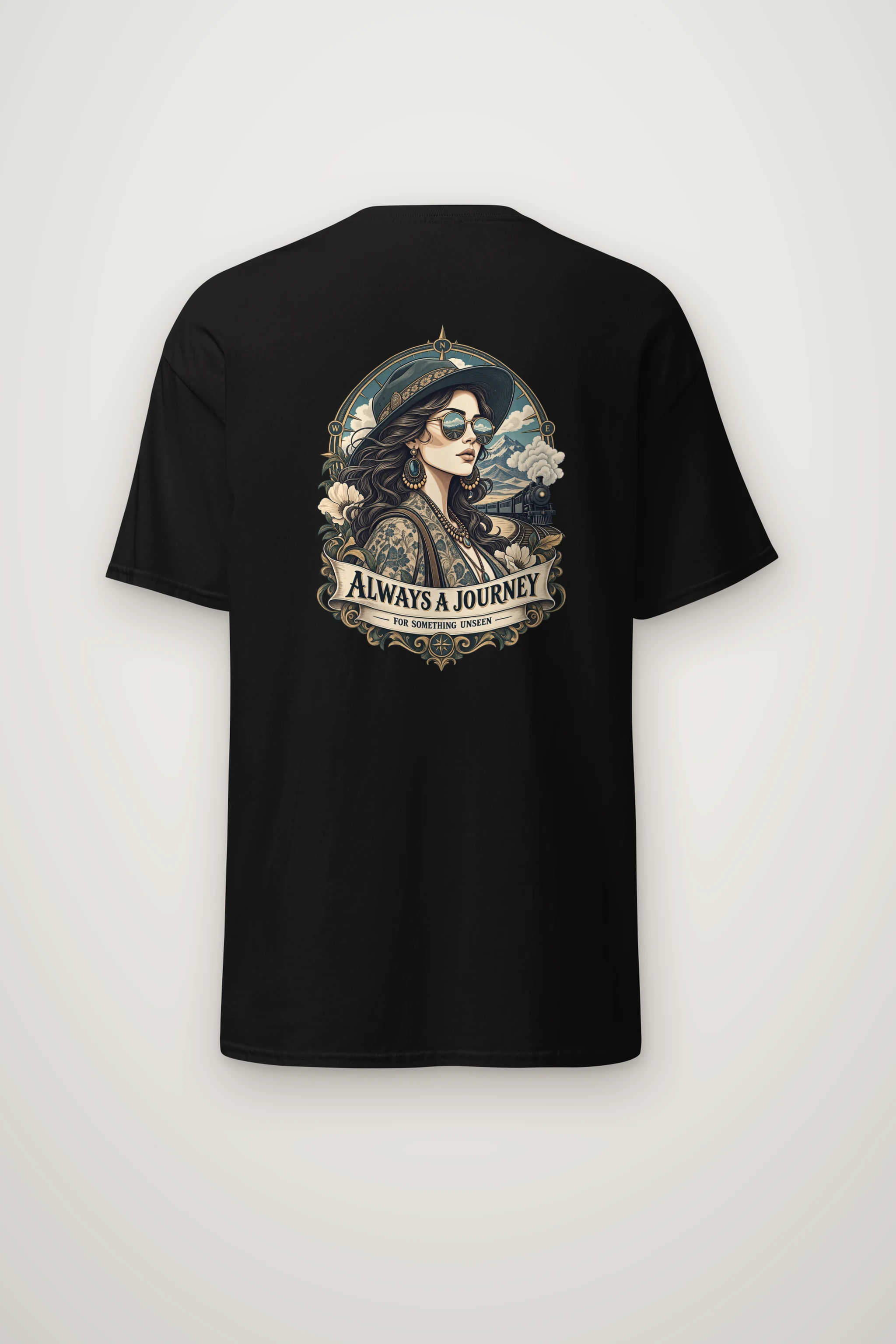 "Unseen Horizons" Heavyweight Unisex Crewneck T-shirt