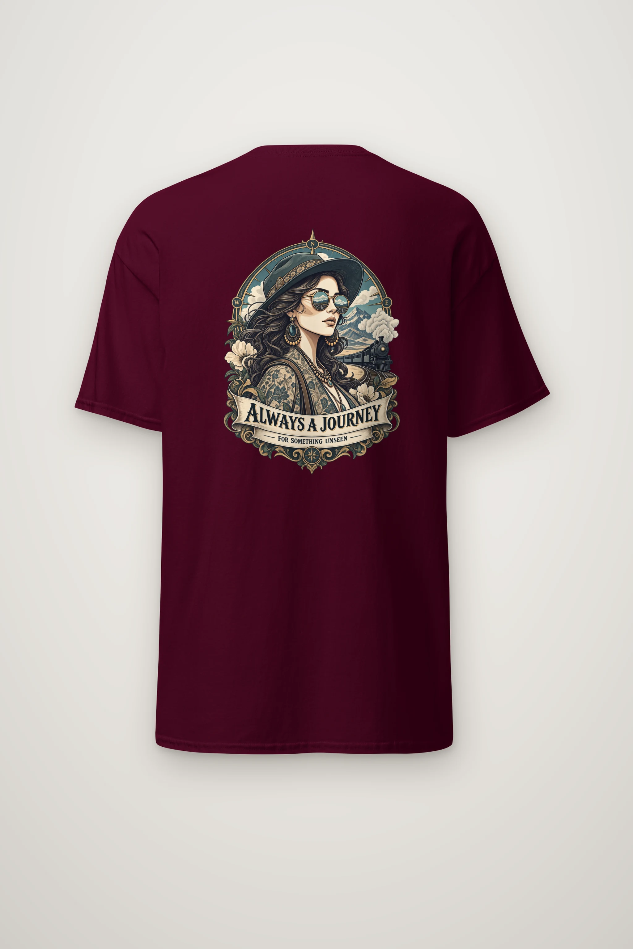 "Unseen Horizons" Heavyweight Unisex Crewneck T-shirt