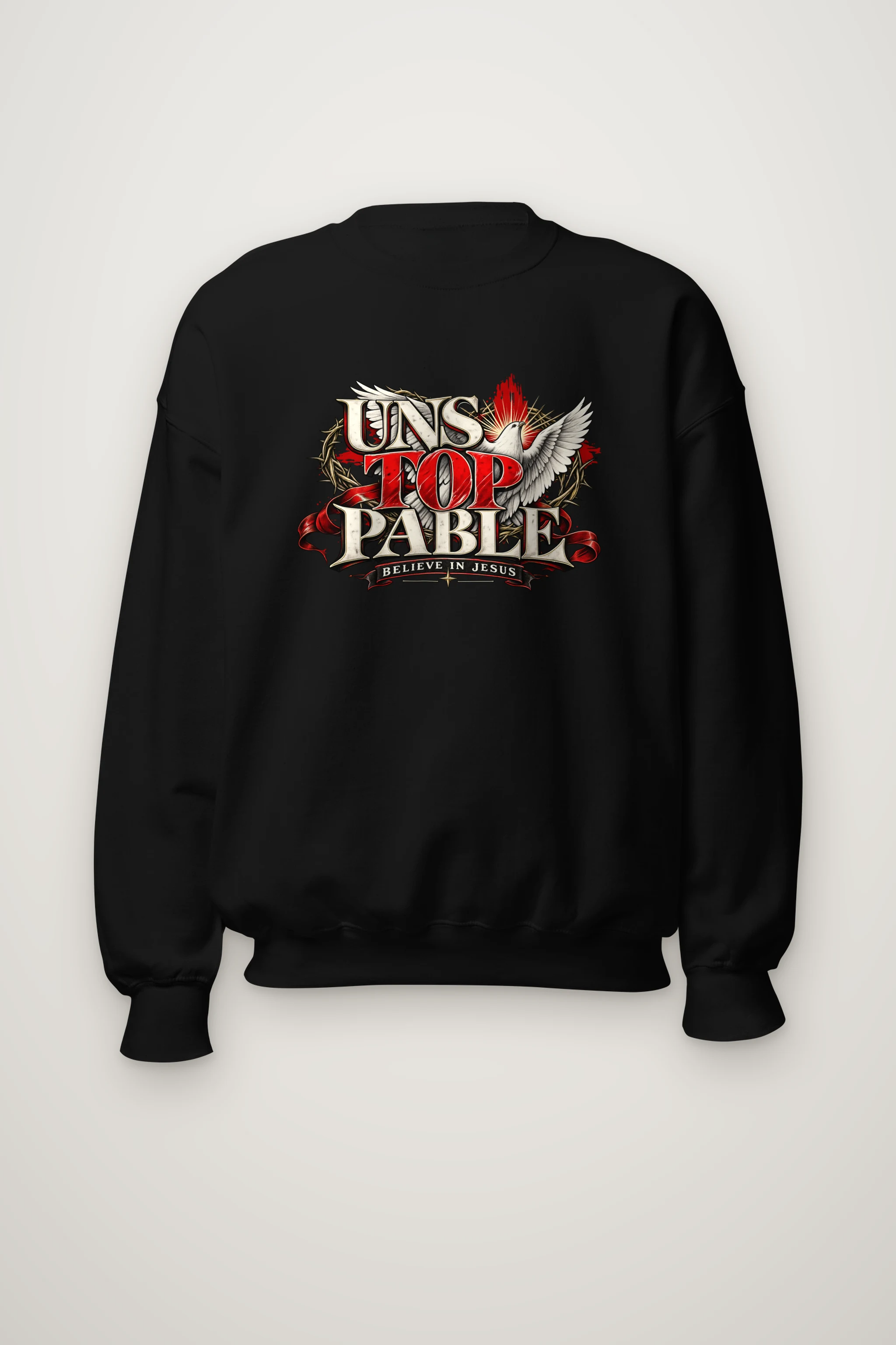 "Crowned Unstoppable Faith" Heavy Blend Unisex Crewneck Sweatshirt