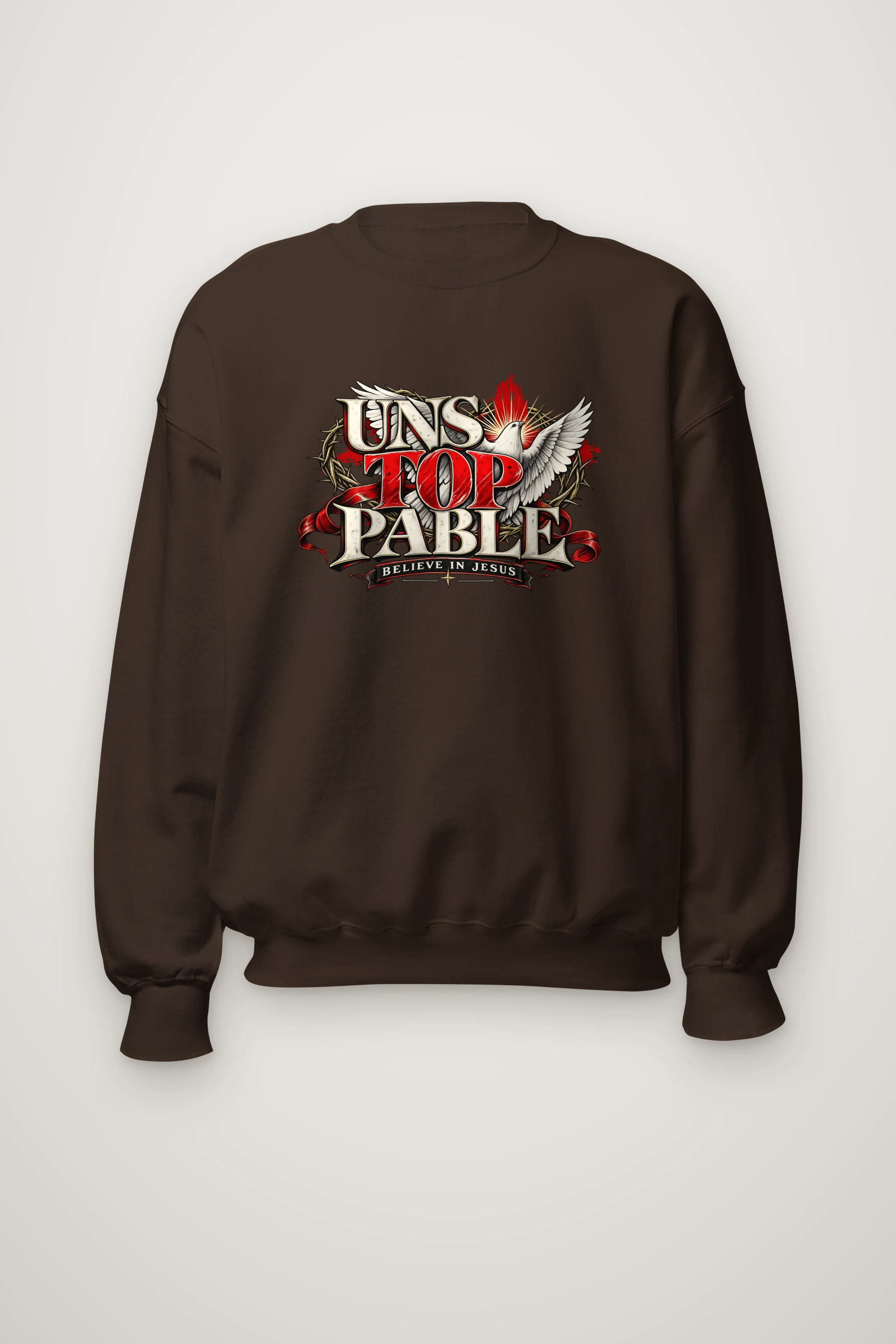 "Crowned Unstoppable Faith" Heavy Blend Unisex Crewneck Sweatshirt