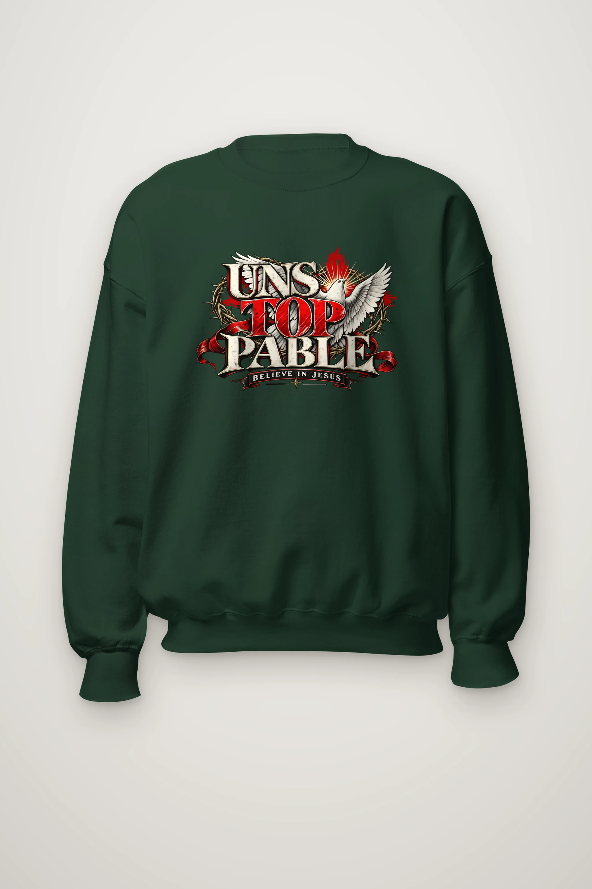 "Crowned Unstoppable Faith" Heavy Blend Unisex Crewneck Sweatshirt