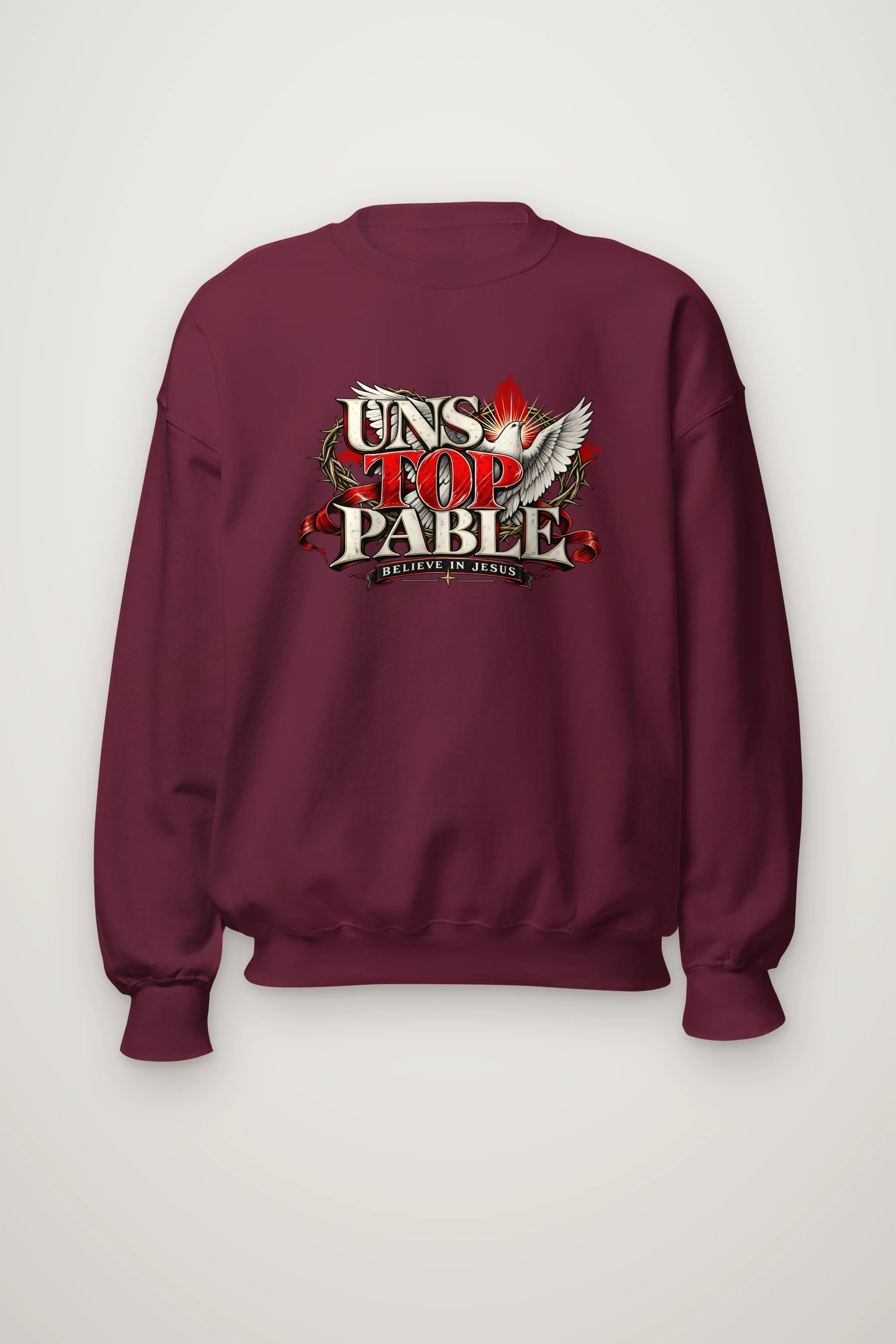 "Crowned Unstoppable Faith" Heavy Blend Unisex Crewneck Sweatshirt