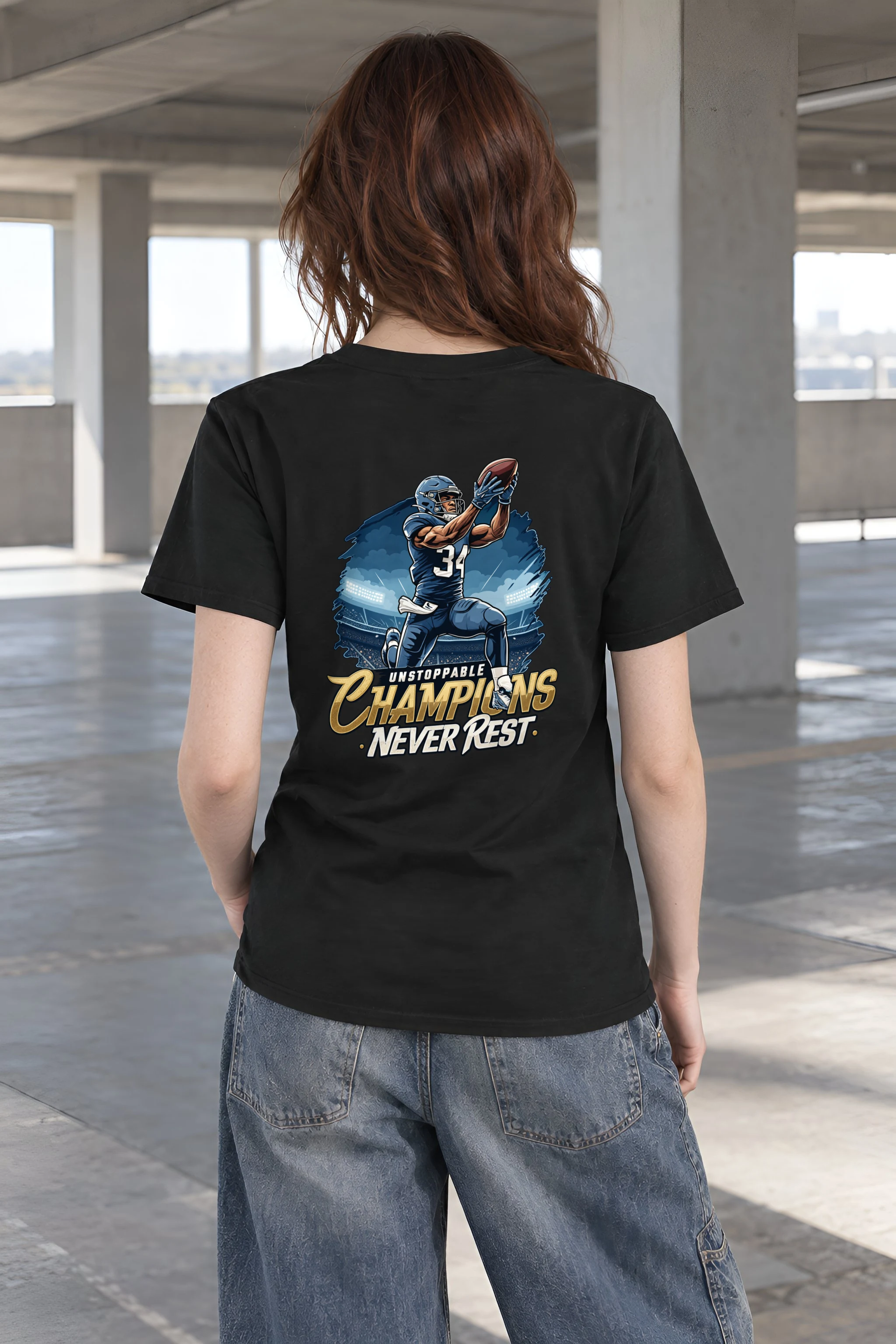 "Unstoppable Champions" Heavyweight Unisex Crewneck T-shirt