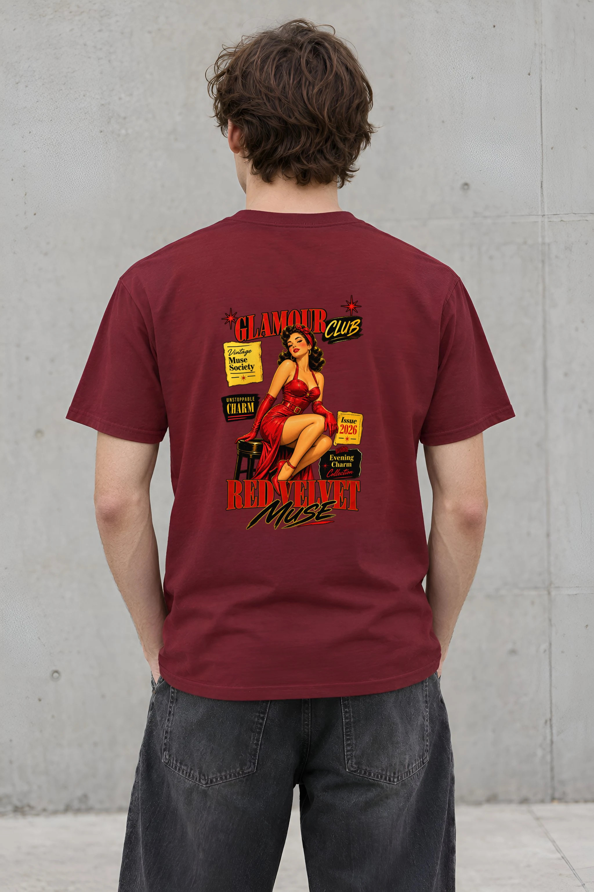 "Unstoppable Charm" Heavyweight Unisex Crewneck T-shirt