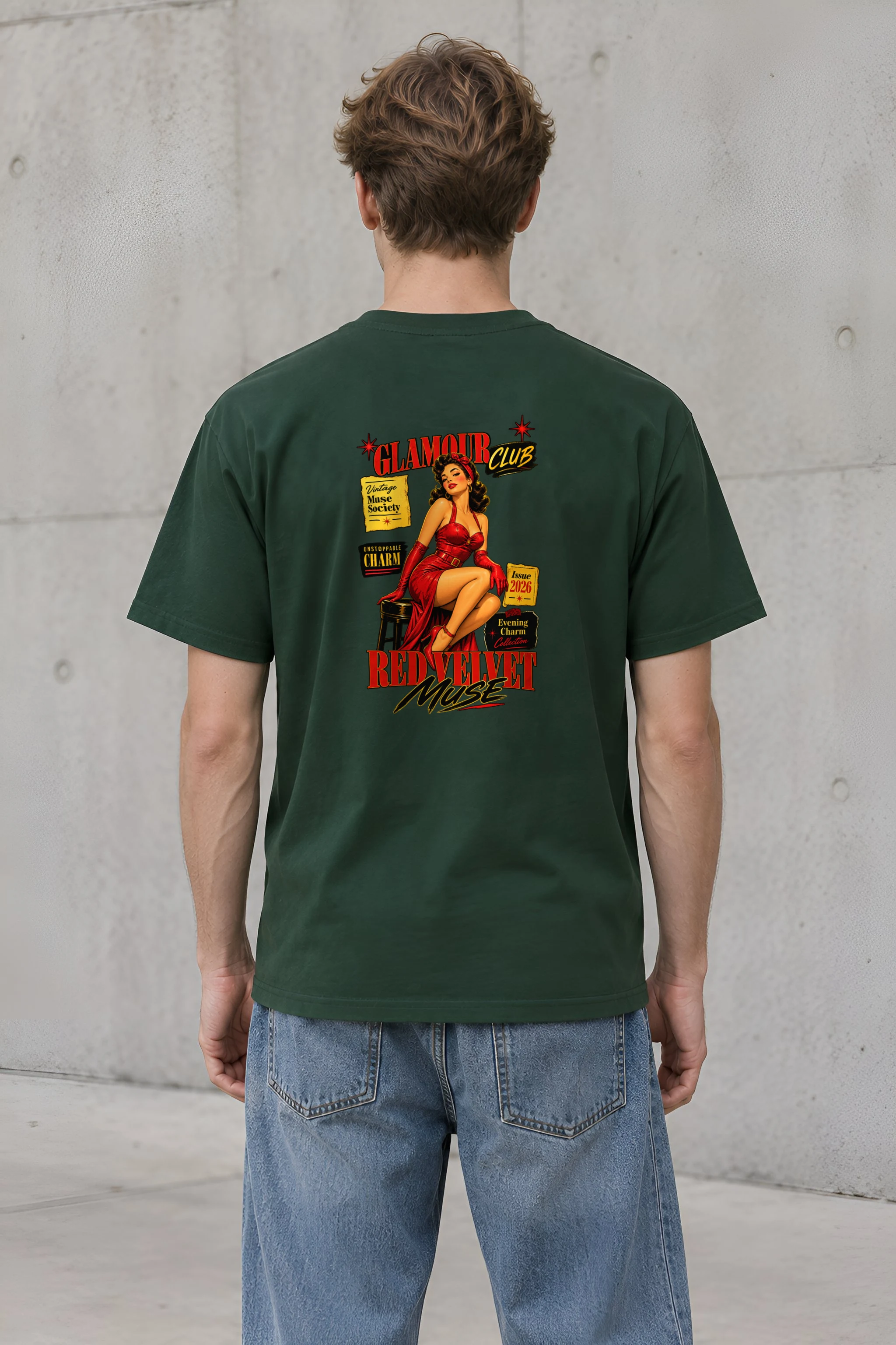 "Unstoppable Charm" Heavyweight Unisex Crewneck T-shirt