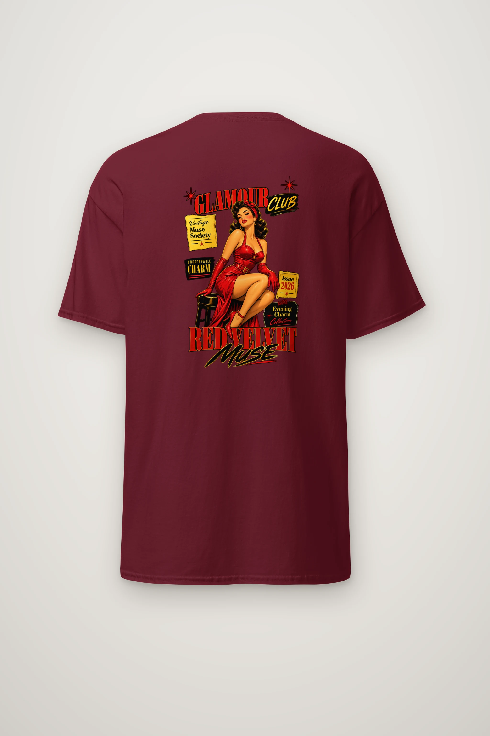 "Unstoppable Charm" Heavyweight Unisex Crewneck T-shirt