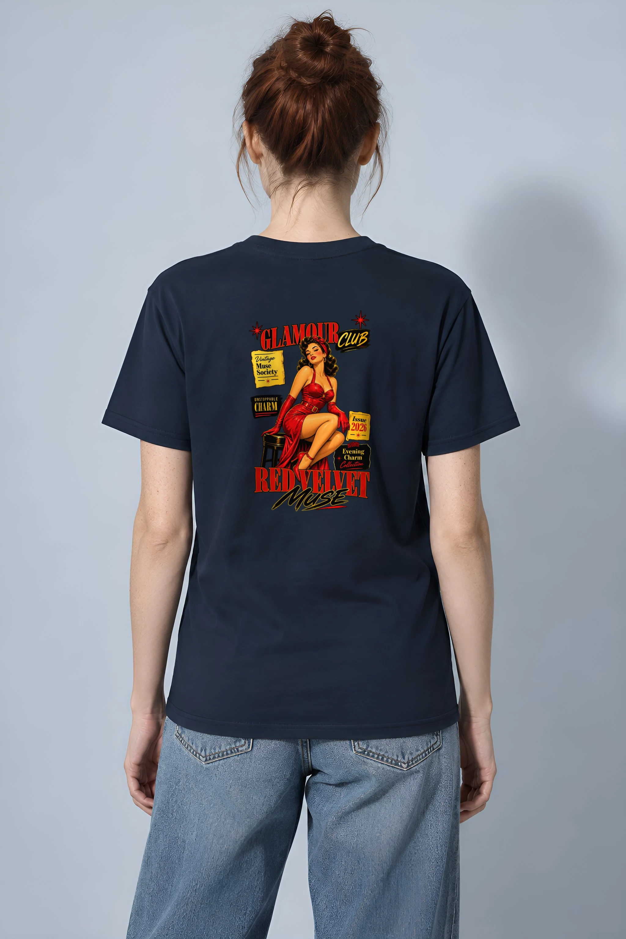 "Unstoppable Charm" Heavyweight Unisex Crewneck T-shirt