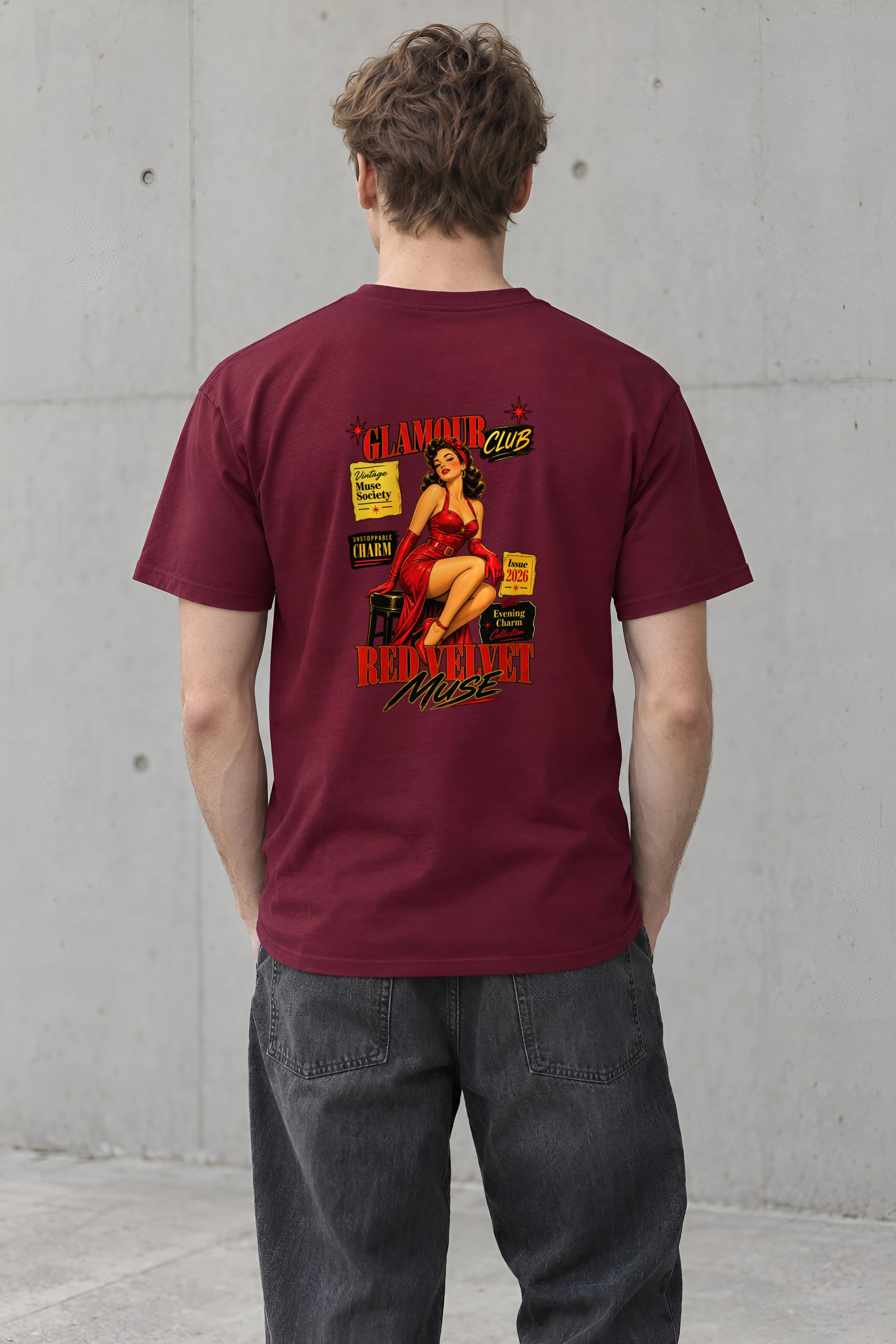 "Unstoppable Charm" Heavyweight Unisex Crewneck T-shirt