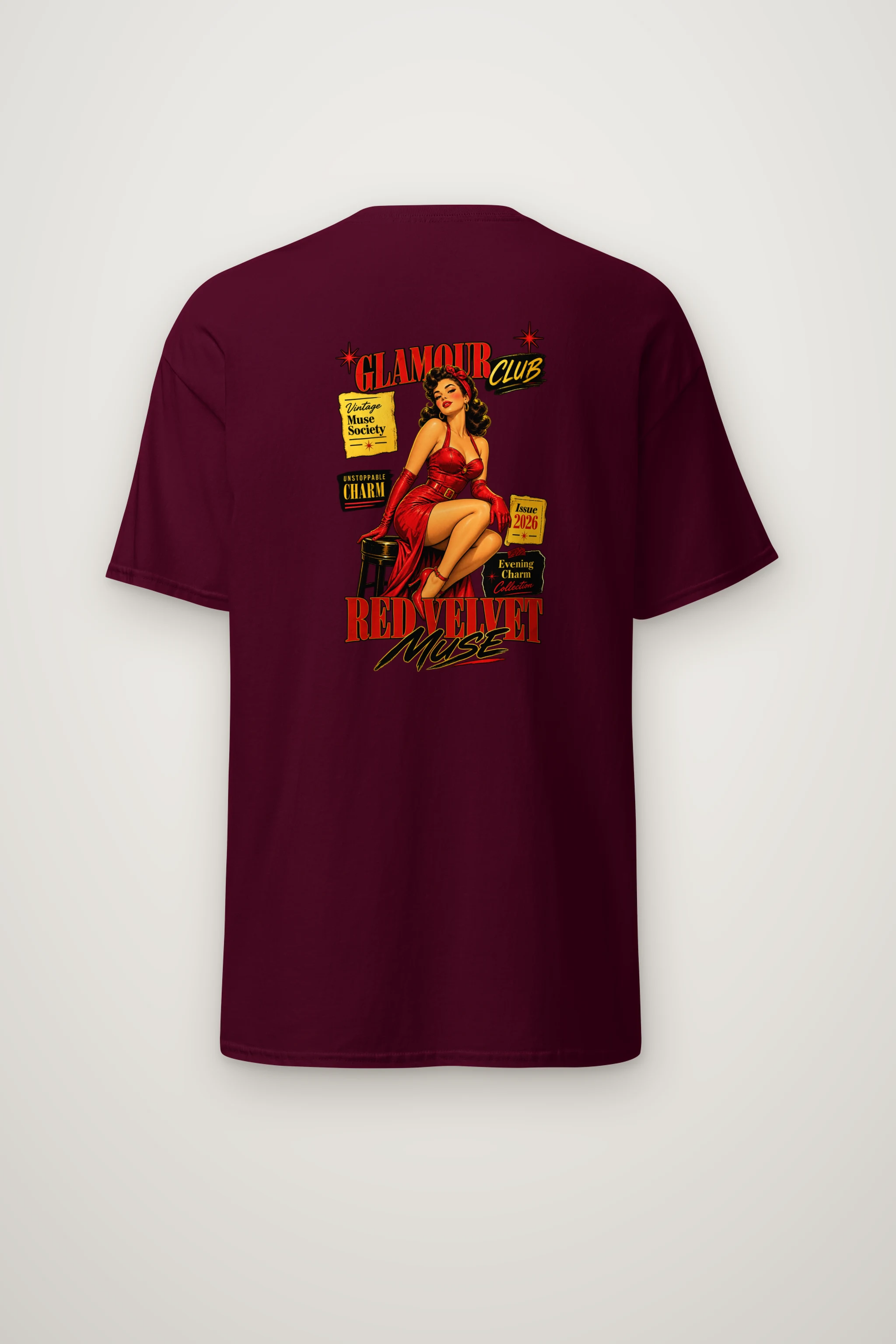 "Unstoppable Charm" Heavyweight Unisex Crewneck T-shirt