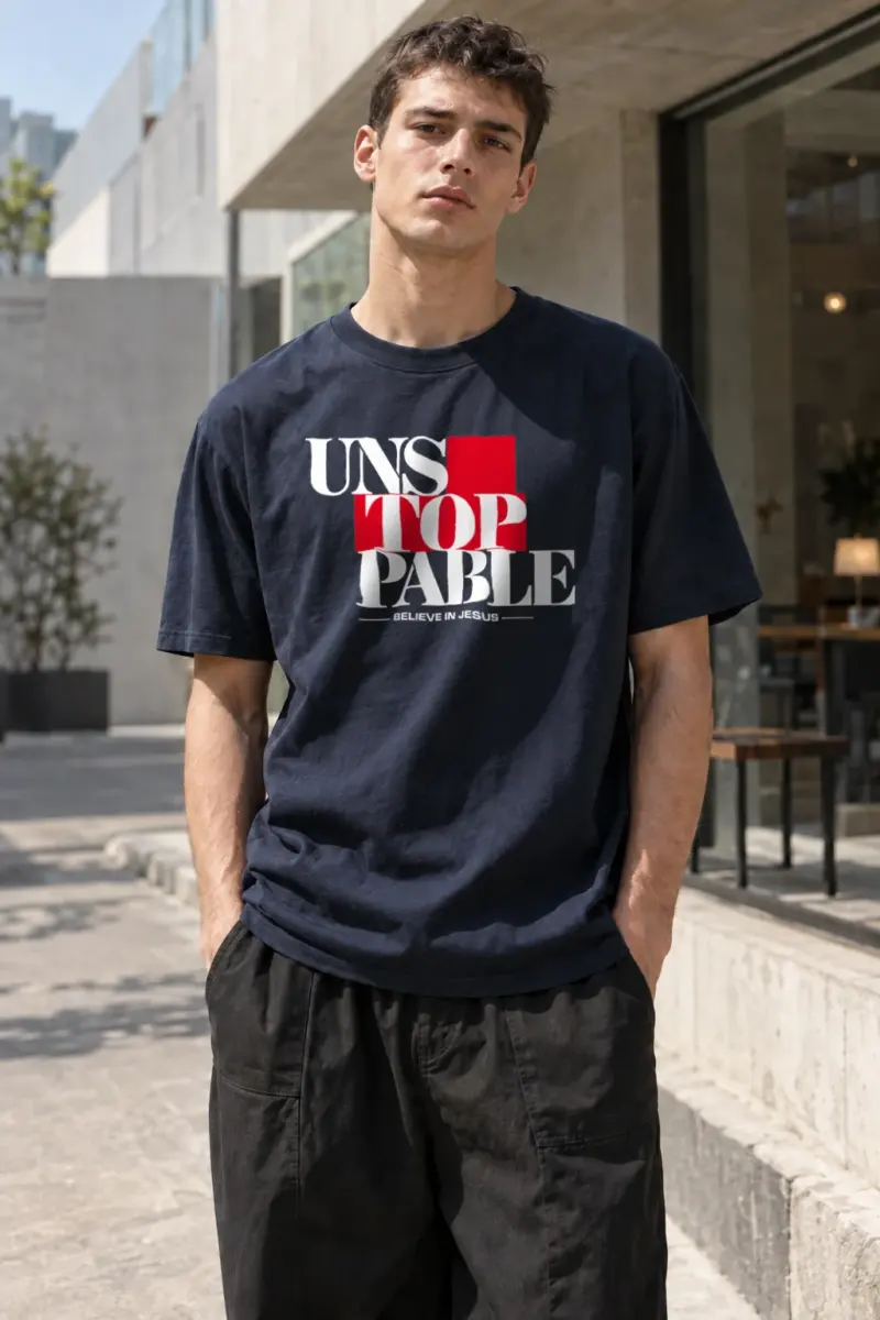 "Unstoppable Faith" Heavyweight Unisex Crewneck T-shirt | Gildan 5000