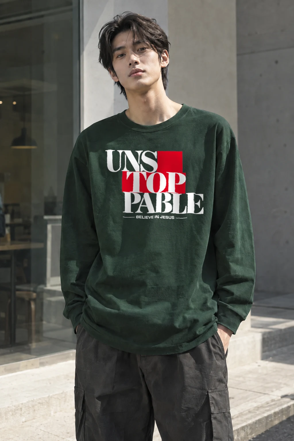 "Unstoppable Faith" Unisex Longsleeve T-shirt | Gildan 2400
