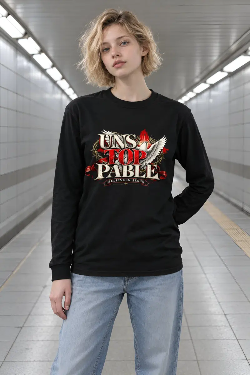 "Unstoppable Believe in Jesus" Unisex Longsleeve T-shirt