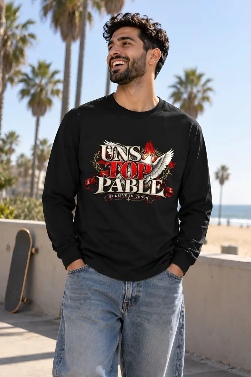 "Unstoppable Believe in Jesus" Unisex Longsleeve T-shirt