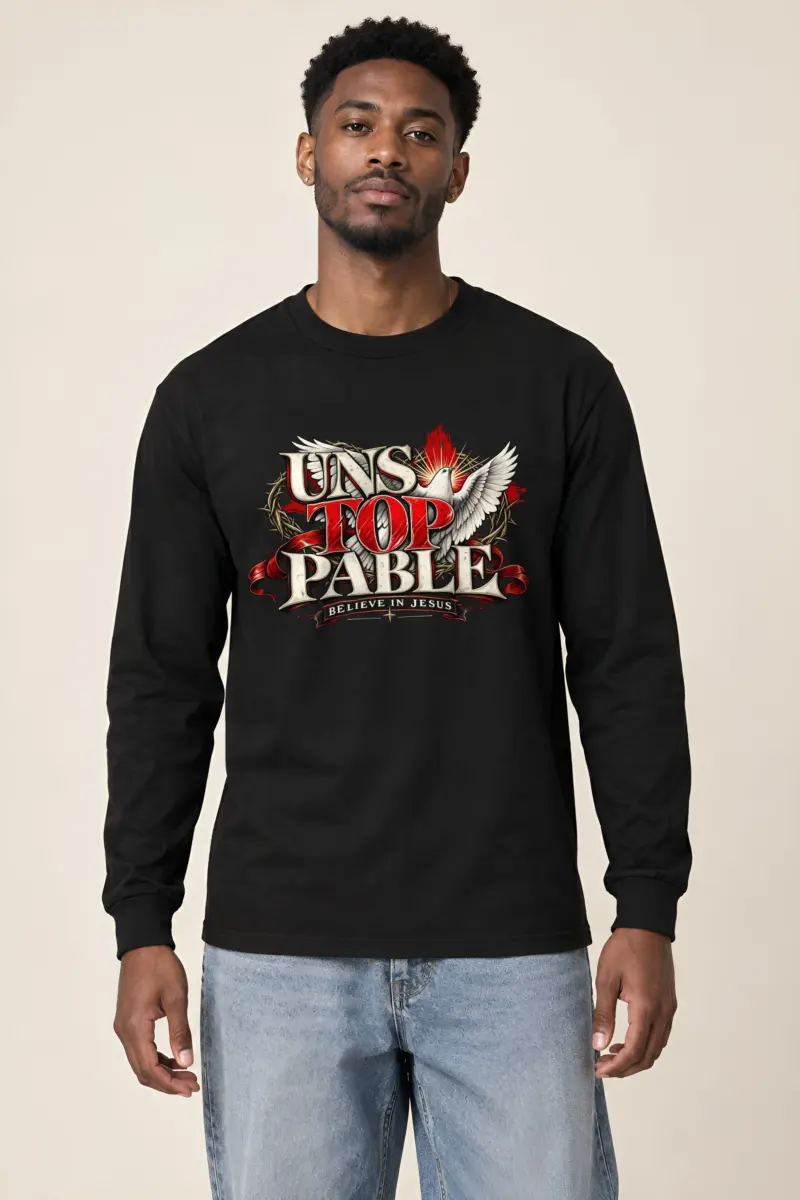 "Unstoppable Believe in Jesus" Unisex Longsleeve T-shirt