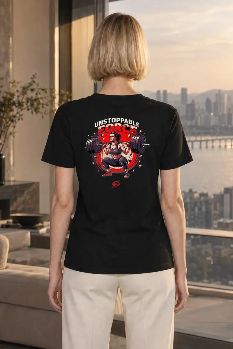 "Unstoppable Force" Heavyweight Unisex Crewneck T-shirt | Gildan 5000