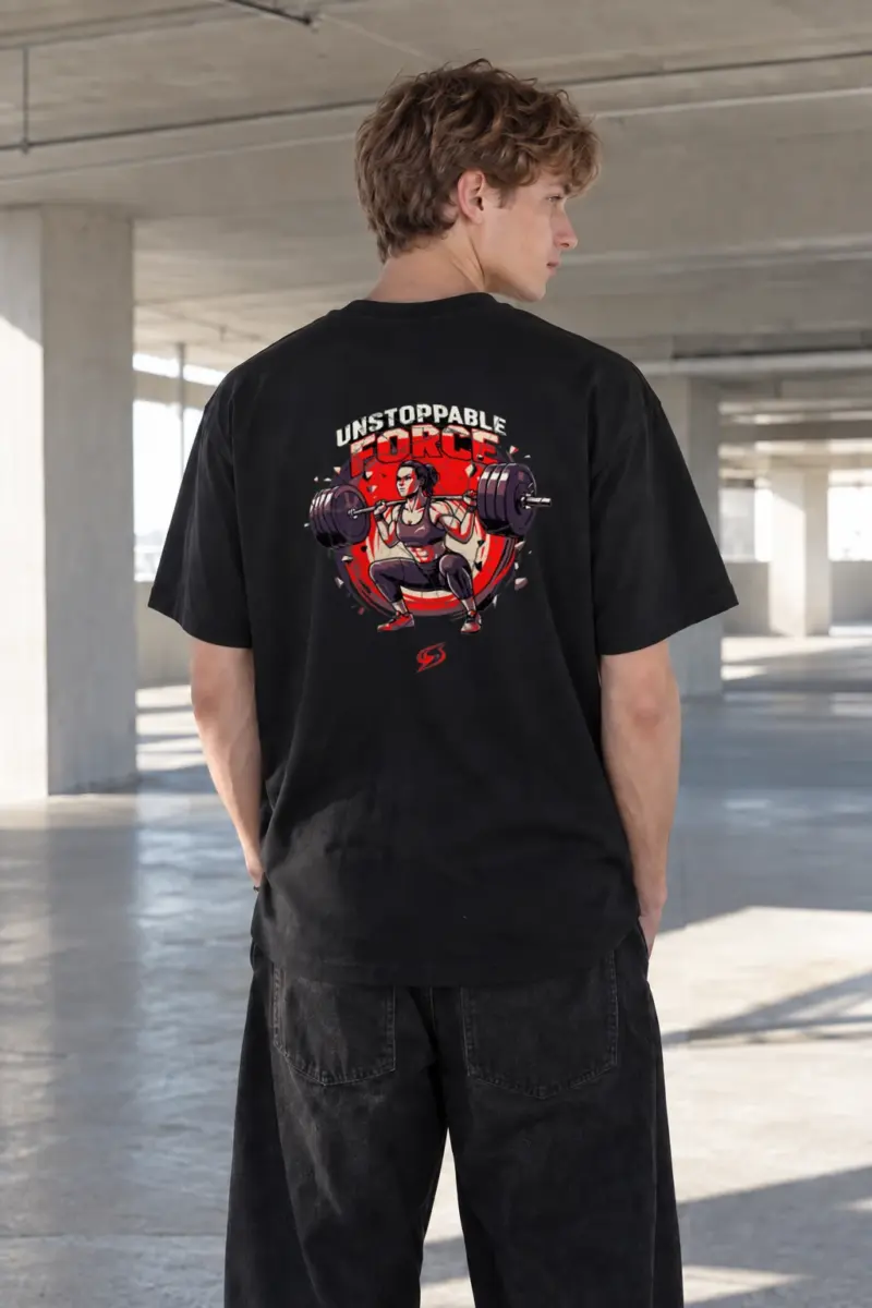"Unstoppable Force" Heavyweight Unisex Crewneck T-shirt | Gildan 5000