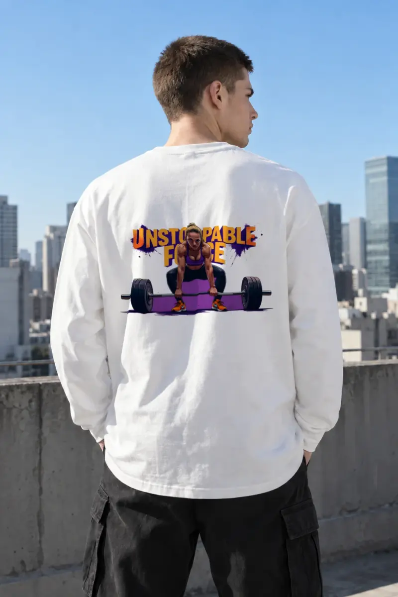"Unstoppable Force" Unisex Longsleeve T-shirt | Gildan 2400