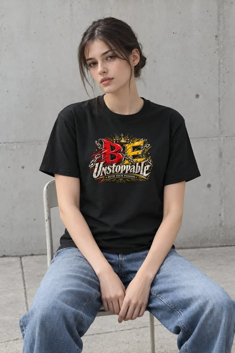 "Be Unstoppable" Heavyweight Unisex Crewneck T-shirt