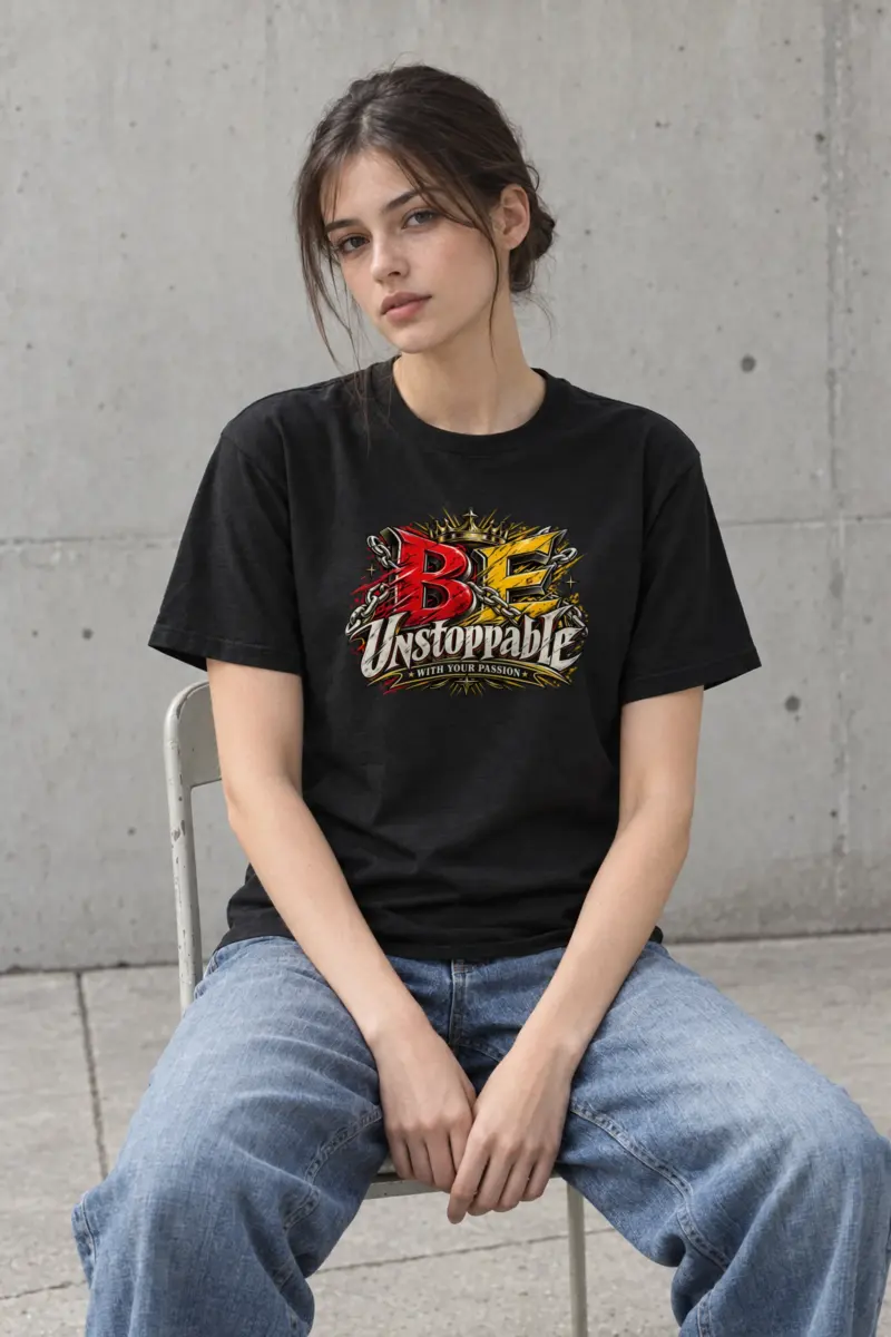 "Be Unstoppable" Heavyweight Unisex Crewneck T-shirt
