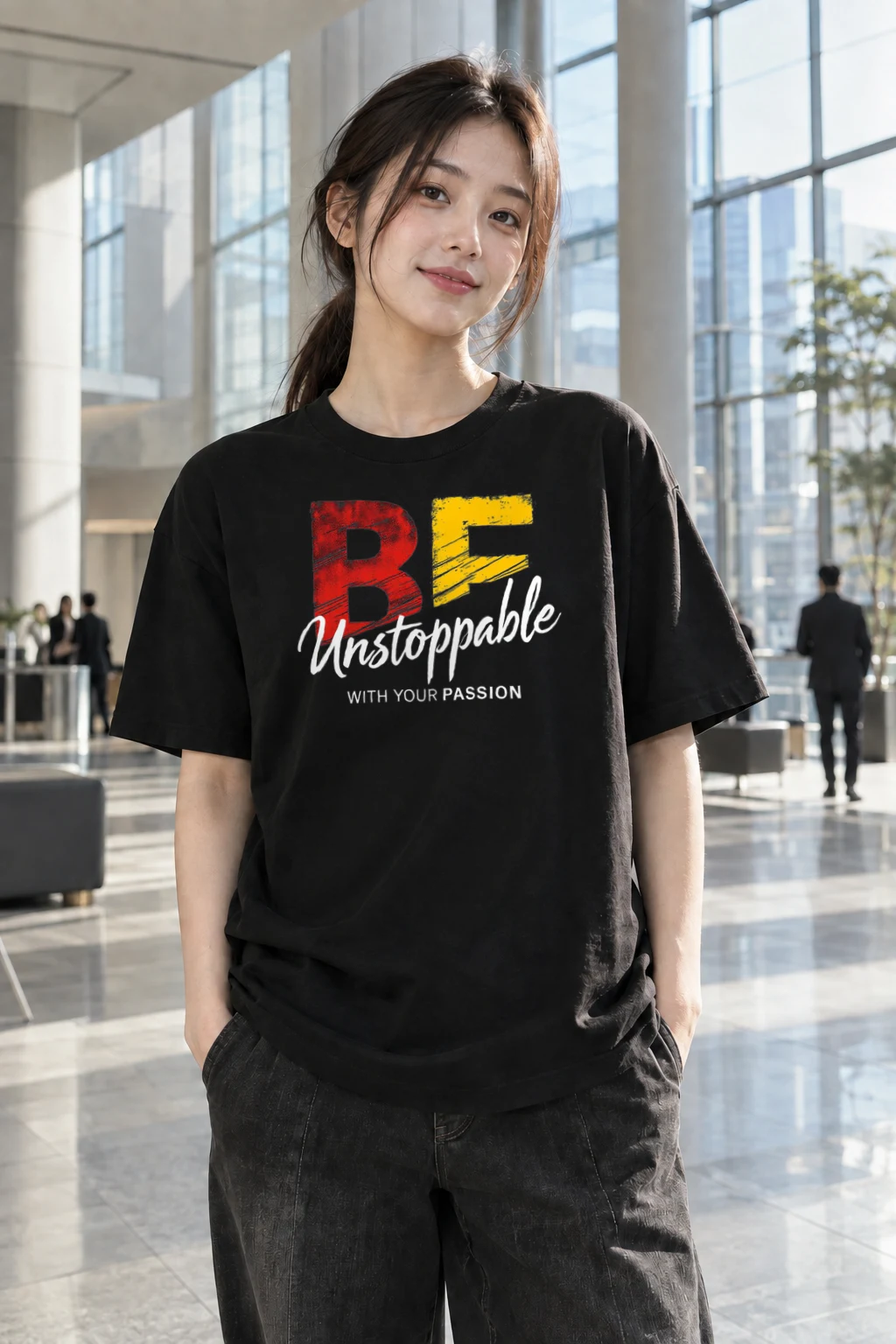"Unstoppable Passion" Heavyweight Unisex Crewneck T-shirt | Gildan 5000