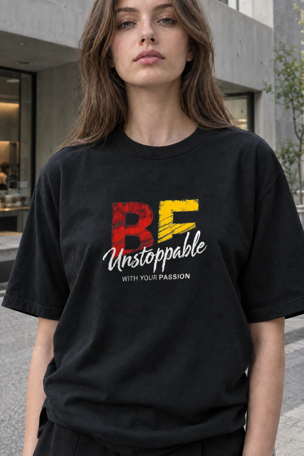 "Unstoppable Passion" Heavyweight Unisex Crewneck T-shirt | Gildan 5000
