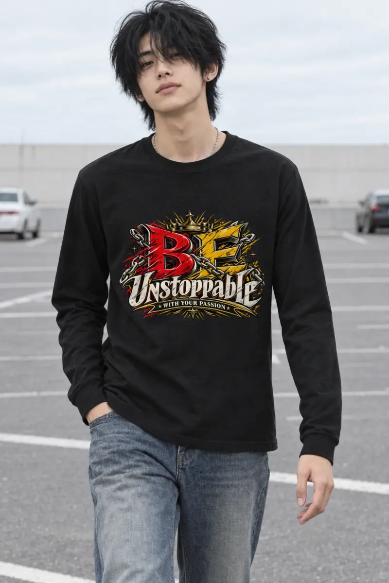 "Be Unstoppable With Your Passion" Unisex Longsleeve T-shirt