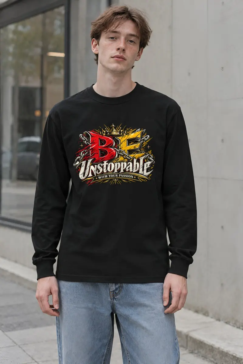 "Be Unstoppable With Your Passion" Unisex Longsleeve T-shirt