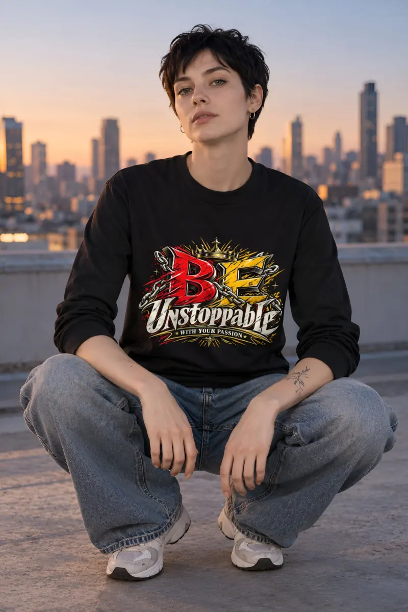 "Be Unstoppable With Your Passion" Unisex Longsleeve T-shirt