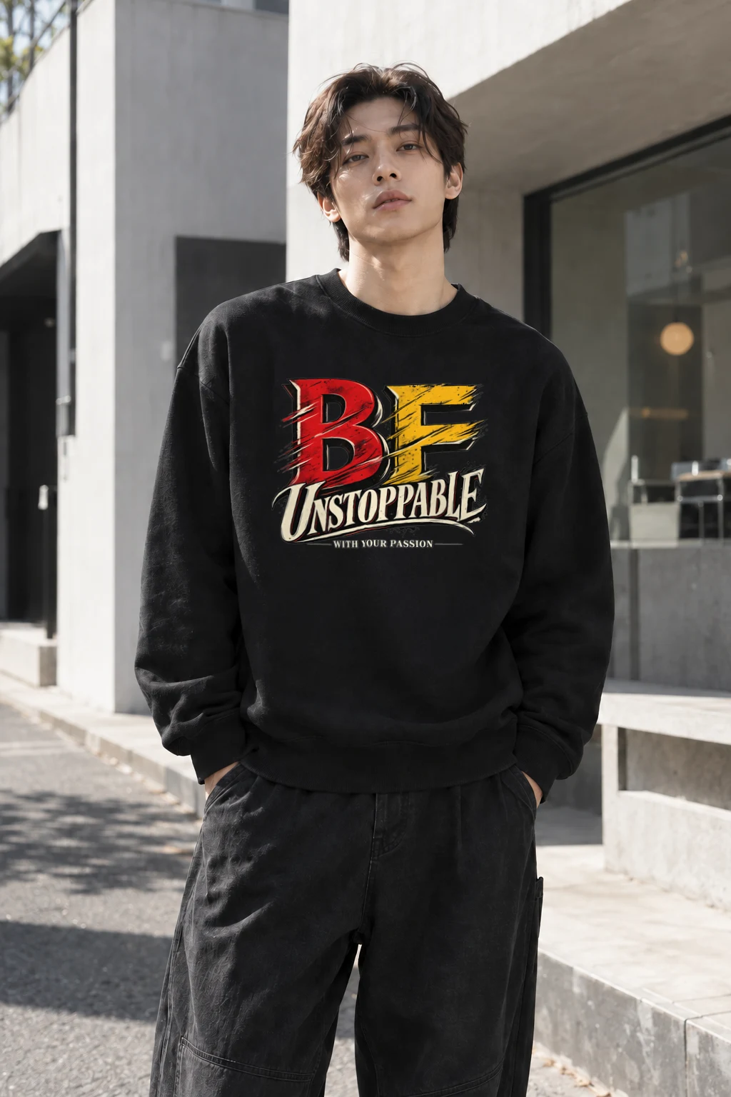 "Unstoppable With Passion" Heavy Blend Unisex Crewneck Sweatshirt | Gildan 18000