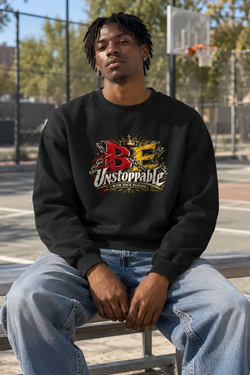 "Be Unstoppable Graphic" Heavy Blend Unisex Crewneck Sweatshirt