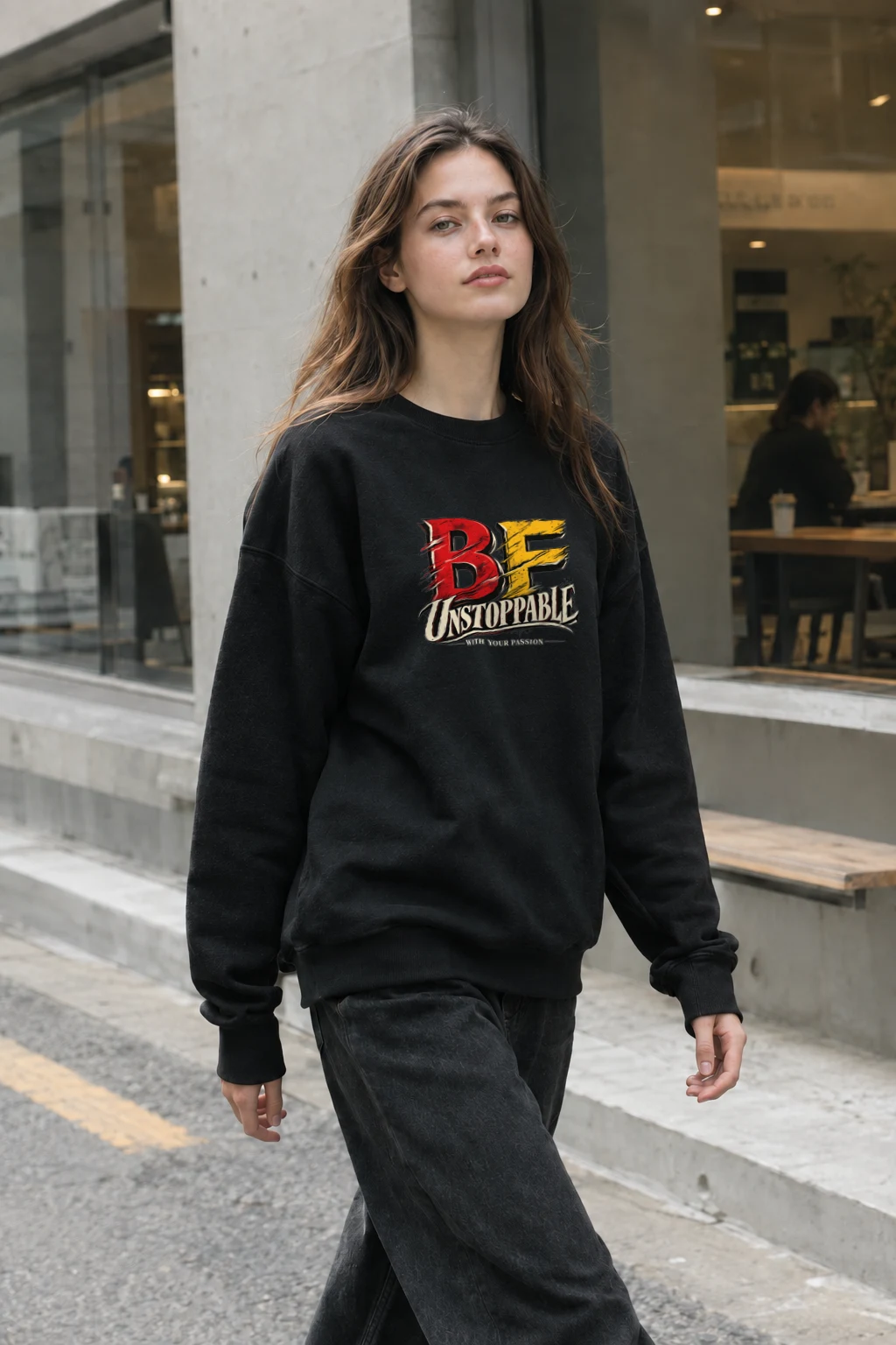 "Unstoppable With Passion" Heavy Blend Unisex Crewneck Sweatshirt | Gildan 18000