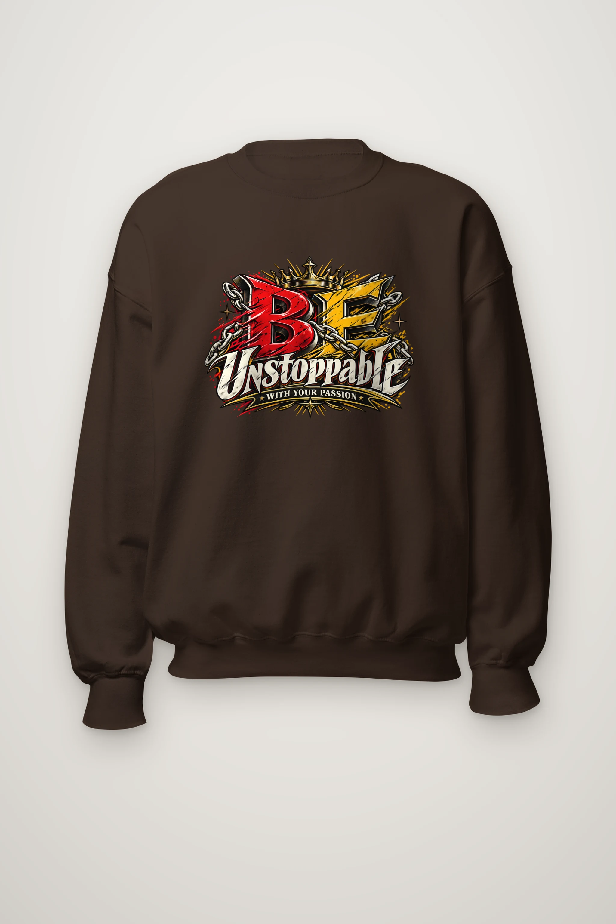 "Be Unstoppable Graphic" Heavy Blend Unisex Crewneck Sweatshirt