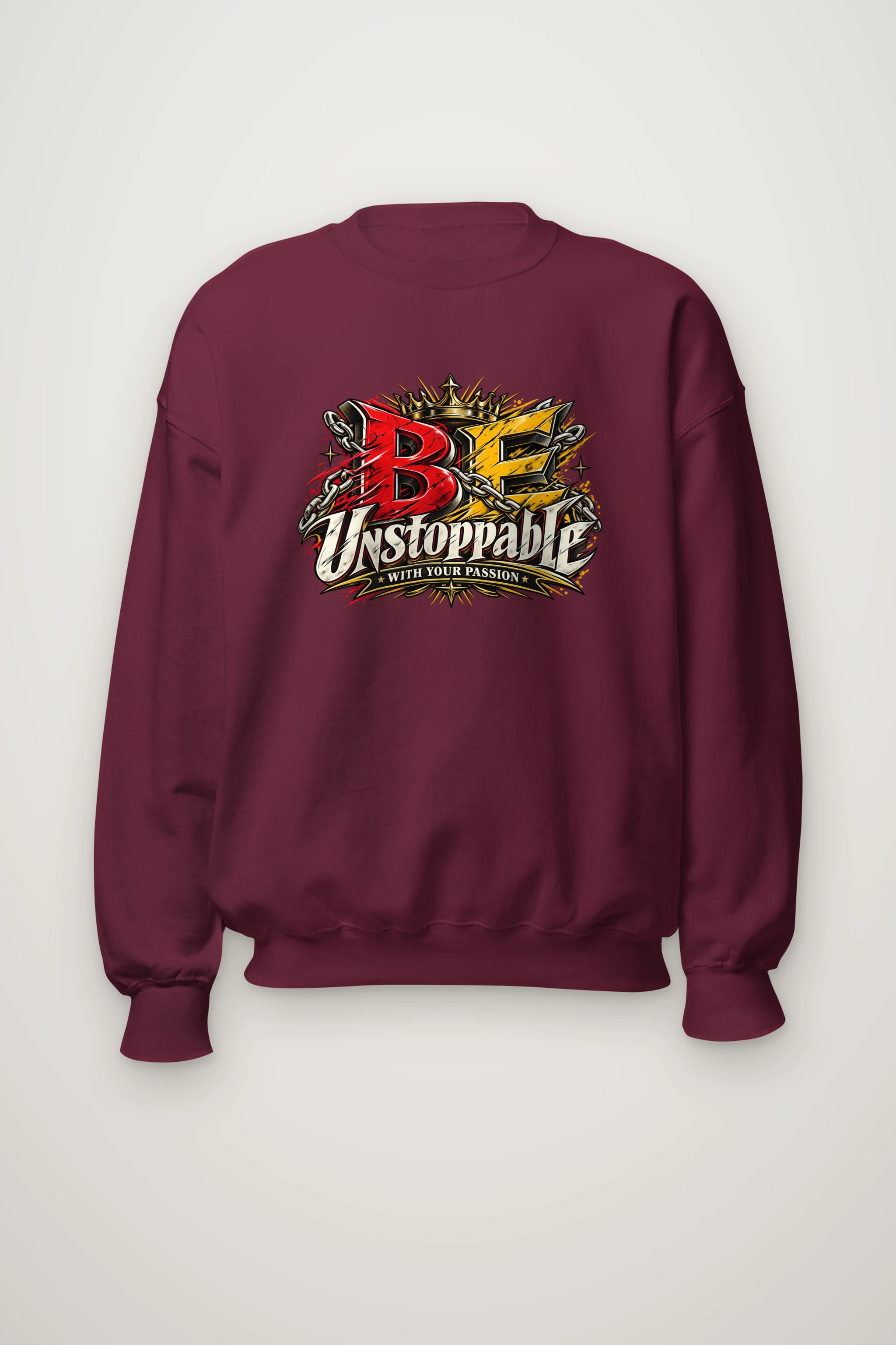 "Be Unstoppable Graphic" Heavy Blend Unisex Crewneck Sweatshirt